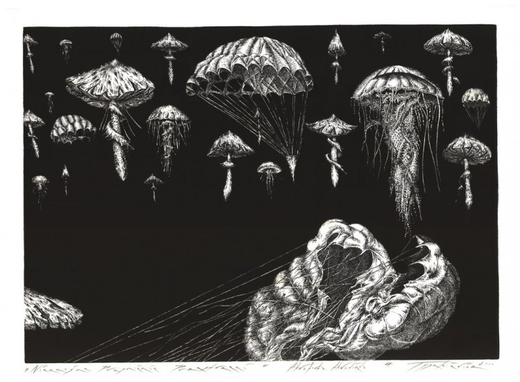 Nieznośne pragnienie przestrzeni | akwaforta, akwatinta | 2010